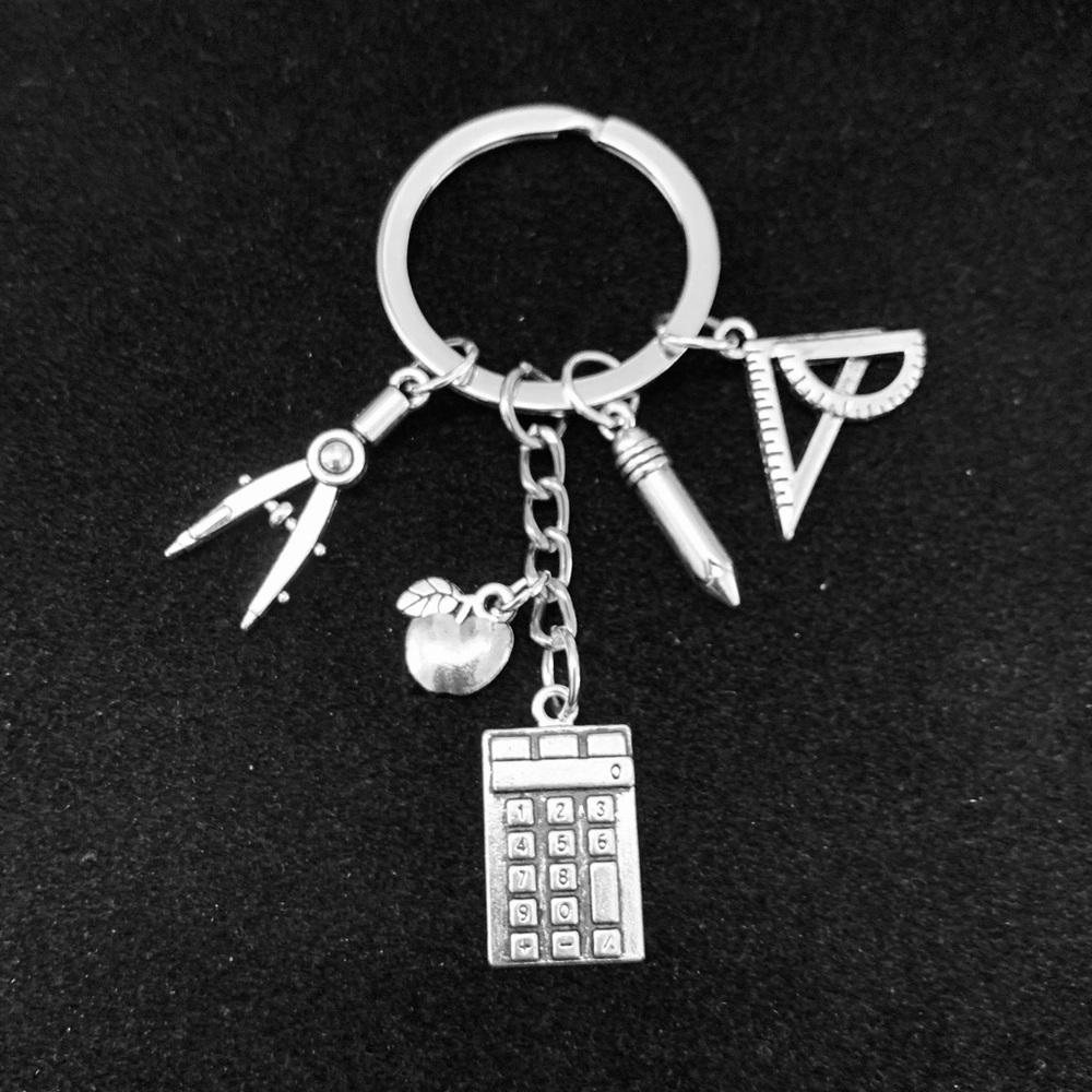 Math Teacher themed keychain